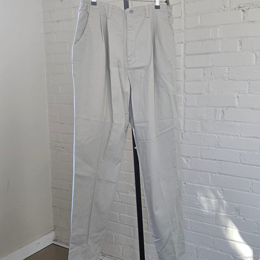 ​Vintage 90s Lee Casuals Side Elastic Mom Pants Stone Beige Chinos 18W L